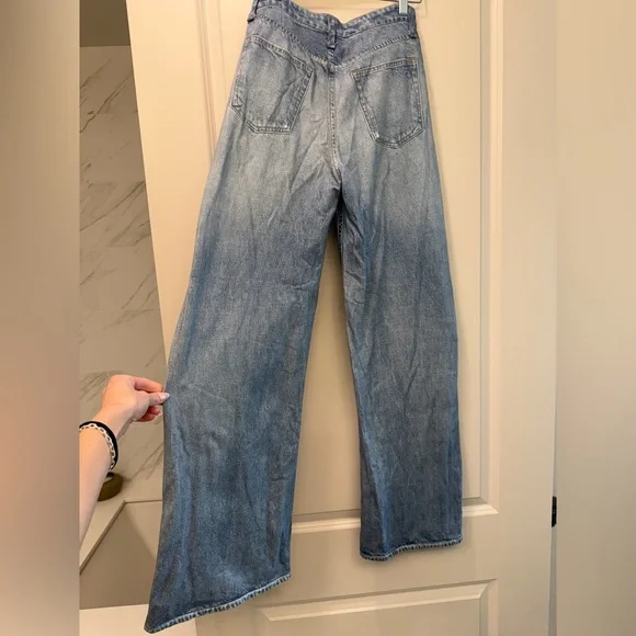 rag & bone Light Blue Flare Jeans - Picture 3 of 5